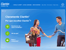 Tablet Screenshot of claritin.com.br
