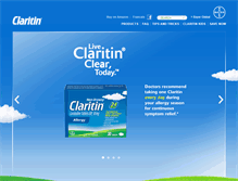 Tablet Screenshot of claritin.ca